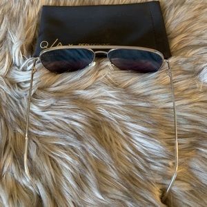 Quay Australia Accessories - Quay x Desi High Key Blue/silver Sunglasses/ Quay Australia Accessories - Quay x Desi High Key Blue/silver Sunglasses/